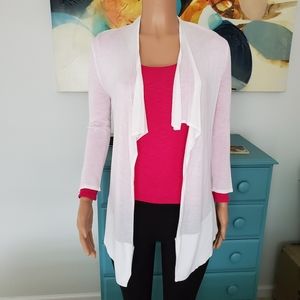 Women's white shrug cache